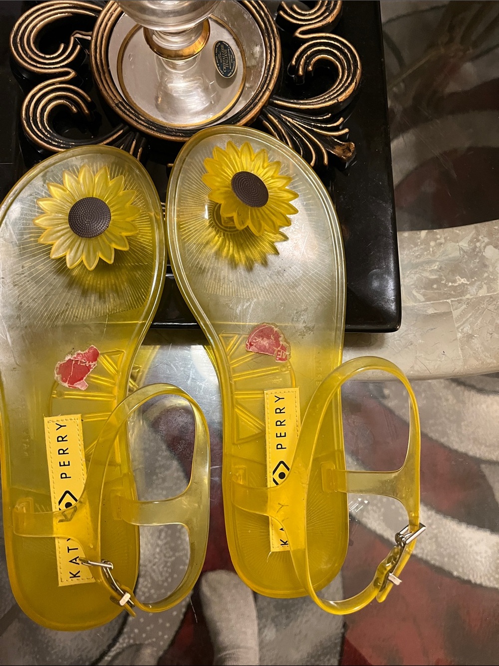 🌻Katy Perry Yellow Sunflower Jelly Slingback Sandals🌻🌻🌻